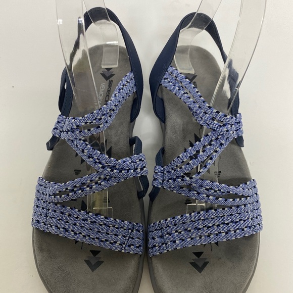 Skechers Shoes - Skechers Womens Sandals memory foam size 8 Reggae Blue